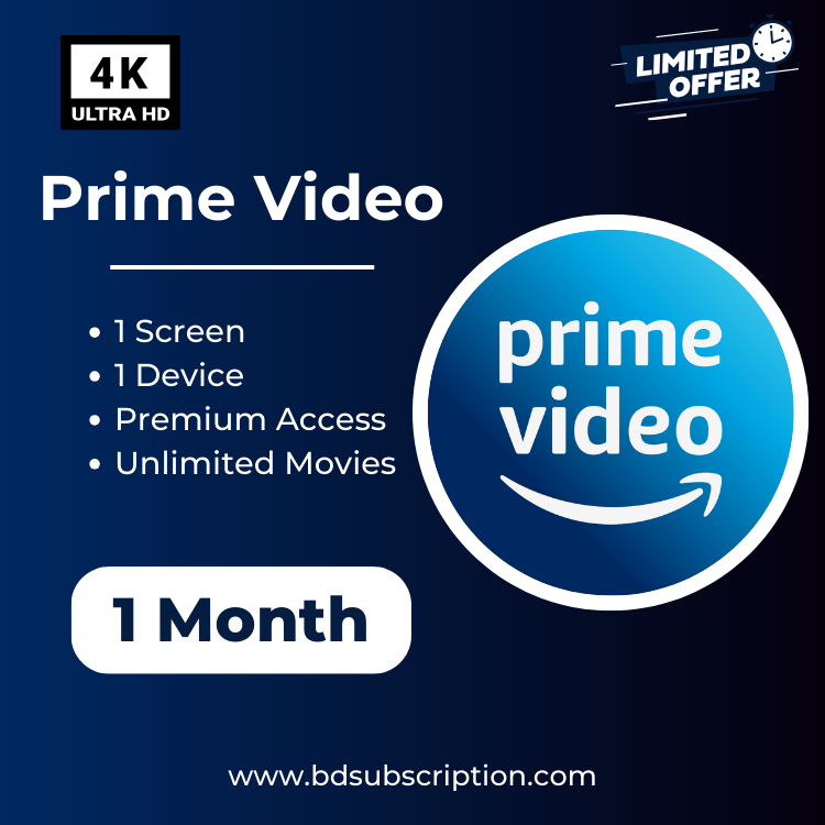 Amazon Prime Video Subscription 1 Month 1 Screen BD Subscription