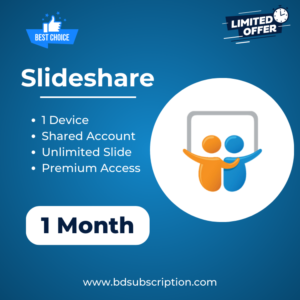Slishare Scribd Subscription price in bangladesh bd subscription premium pro free Slideshare Premium 1 Month (Shared)