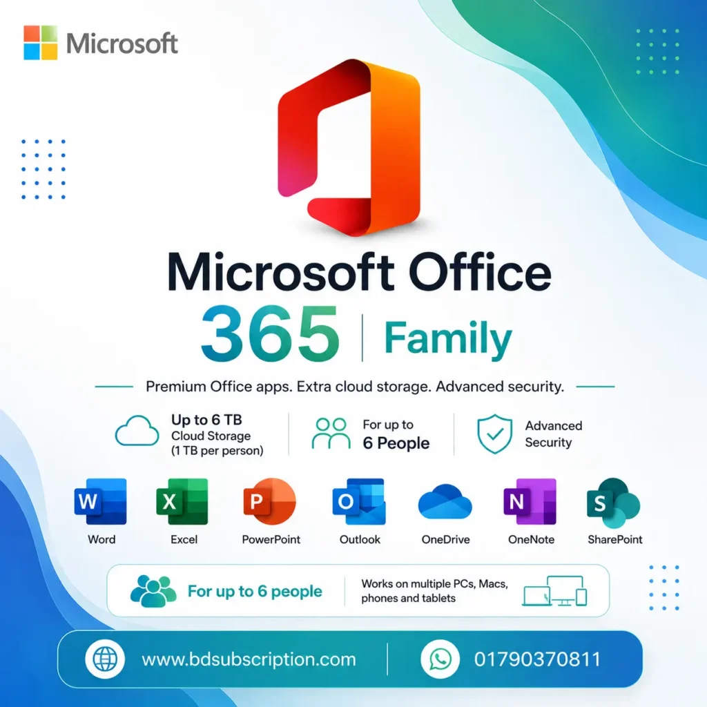 Microsoft 365 Subscription Price in Bangladesh 2026
