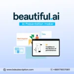 Buy Beautiful AI Pro Premium Subscription in Bangladesh – Lowest Price at BD Subscription, AI Presentation Maker with Unlimited Slides, PowerPoint Import/Export, Smart Templates, AI Content Generation, Top AI Tools like ChatGPT, Jasper AI, Copy.ai, Notion AI, Canva Pro, Grammarly Premium, Synthesia, Midjourney, Runway ML, and Pictory AI in Bd. Price in Bangladesh.