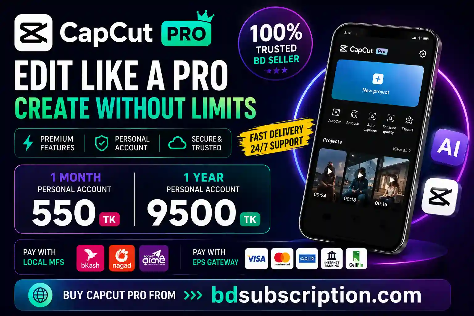 CapCut Pro Bangladesh, CapCut Pro Price, Buy CapCut Pro BD, CapCut Premium Account, CapCut Pro Seller BD, CapCut Subscription Bangladesh, CapCut Pro Personal Account, TikTok Editing Bangladesh, Facebook Reels Editing, YouTube Shorts Editing, AI Video Editing, CapCut Pro bKash, CapCut Premium BD, Cheap CapCut Pro, Trusted Subscription Seller