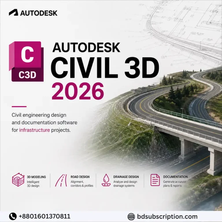 Autodesk Civil 3D 2026 Price in Bangladesh