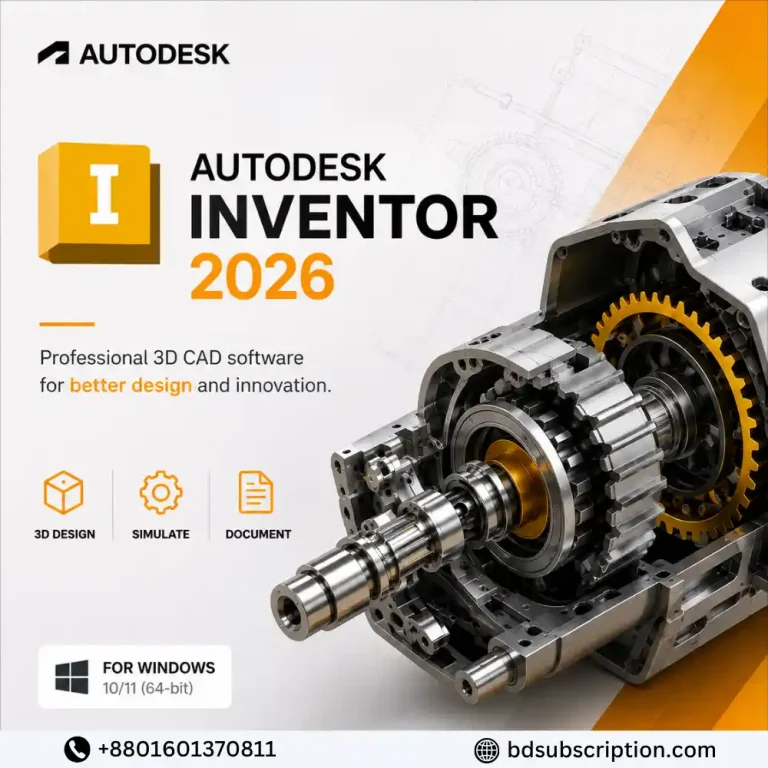 Autodesk Inventor 2026 Price in Bangladesh 1 Year License