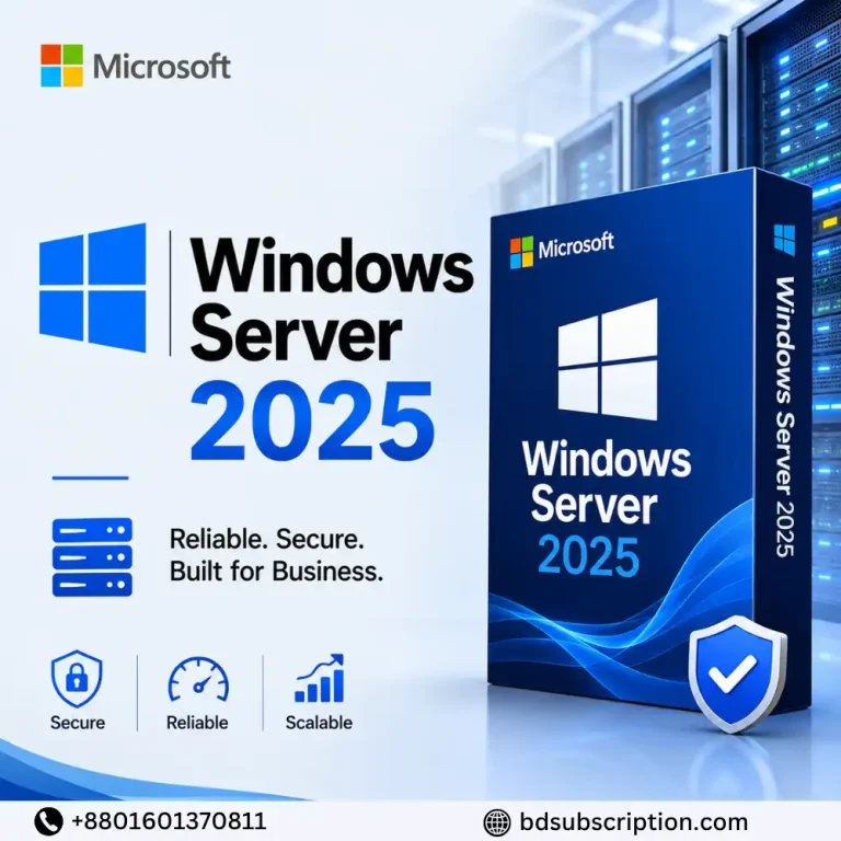 Windows Server 2025 Standard 16 Core – Microsoft Key Global