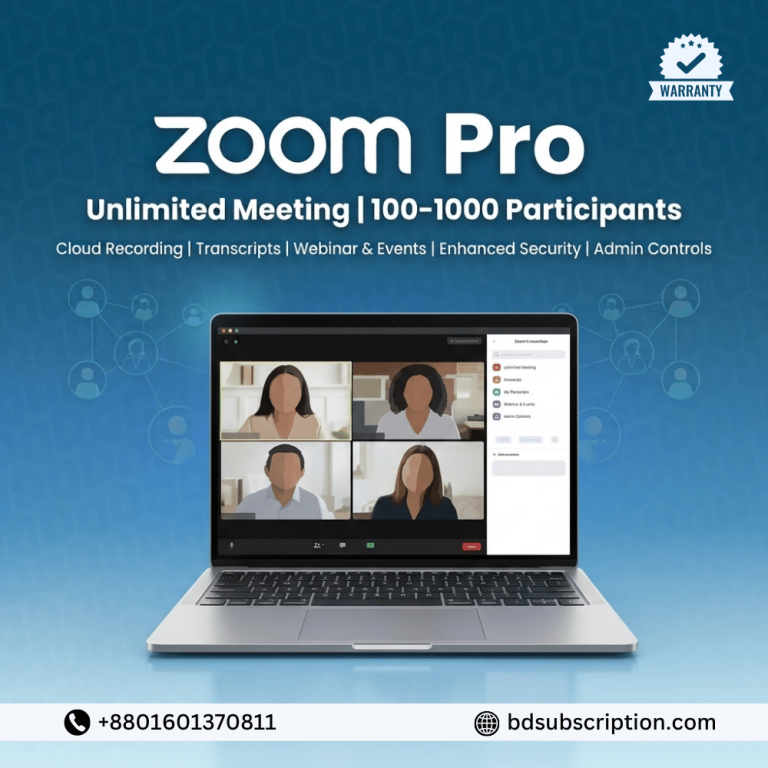 Zoom Premium Subscription Bangladesh with bKash Payment